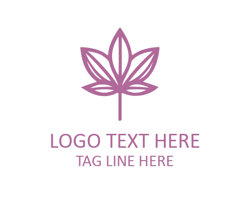 Linear Garden Flower Logo