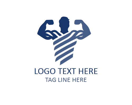 Linear Muscle Fit Power GYM Logo