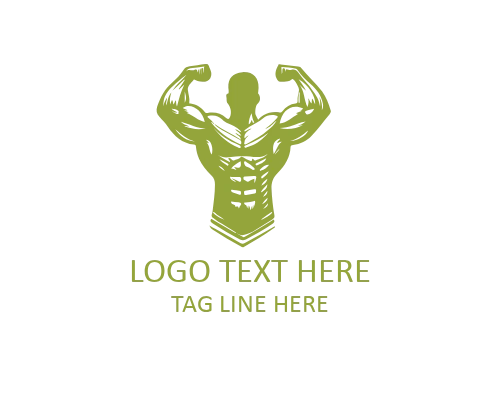 Linear Muscle GYM Barbell Strength Logo