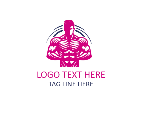 Linear Muscle GYM Core Fitness Logo