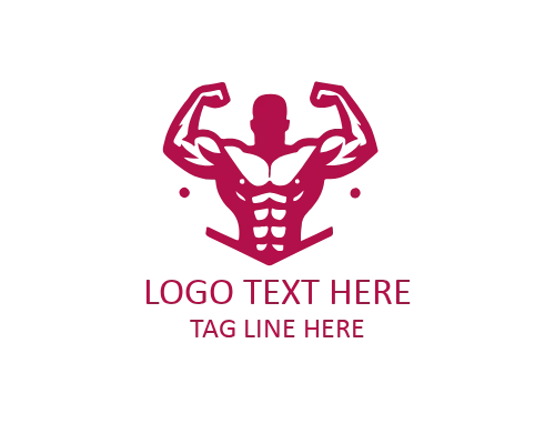 Linear Muscle GYM Energy Fitness Logo
