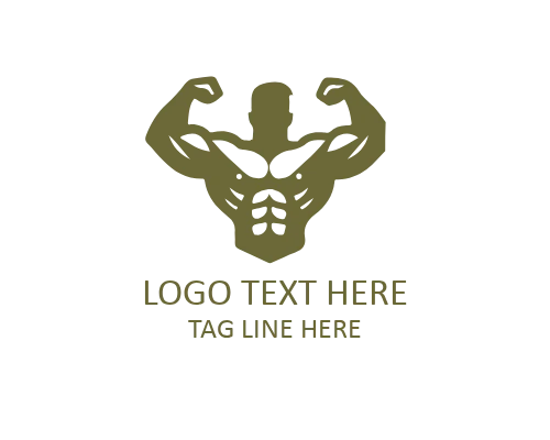 Linear Muscle GYM Fitness Club Logo