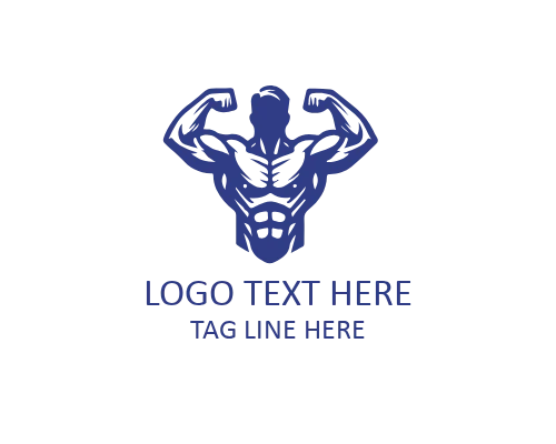 Linear Muscle GYM Fitness Strength Logo