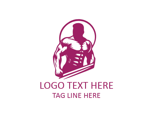 Linear Muscle GYM Flex Muscle Logo