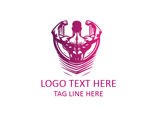Linear Muscle GYM Iron Training Logo