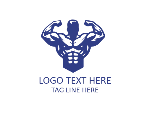 Linear Muscle GYM Power Fitness Logo