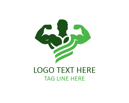 Linear Muscle Motion Fitness GYM Logo