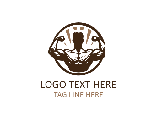 Linear Muscle Pro GYM Logo Design