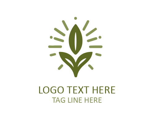 Linear Rose Circle Frame Logo