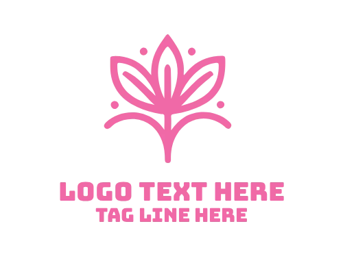 Linear Rose Flower Logo