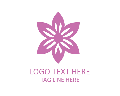 Linear Rose Wave Line Logo