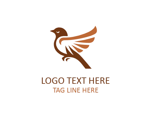 Linear Sparrow Logo Icon