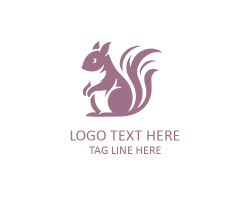 Linear Squirrel Logo Design