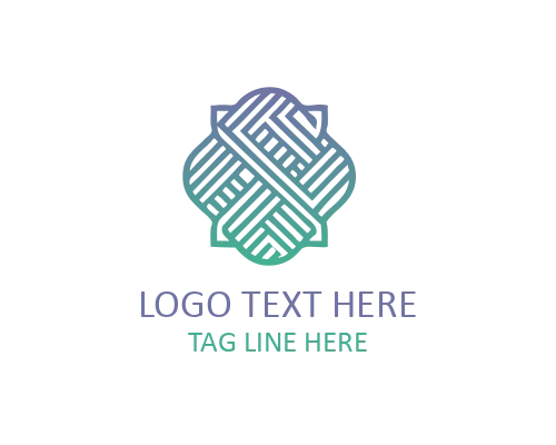 Linen Textile Logo for Natural and Eco-Friendly Fabric Brands