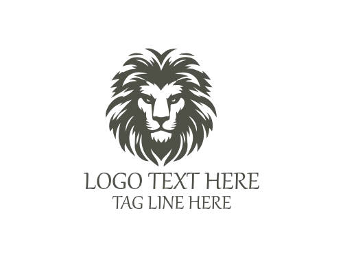 Lion Face Logo for Strong and Premium Brand Identity
