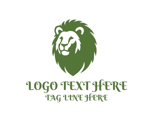 Lion Head Crest Logo