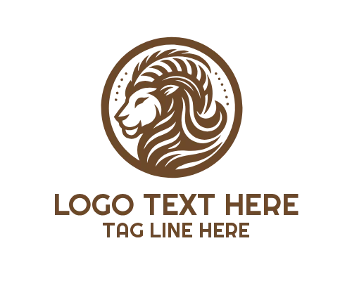 Lion Head Emblem Classic Logo