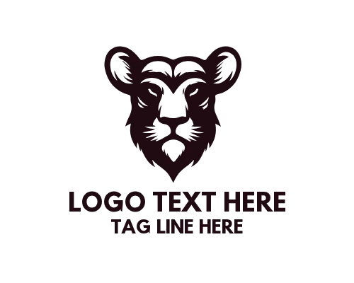 Lion Head Modern Logo