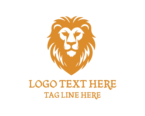  Lion Head Strong Logo