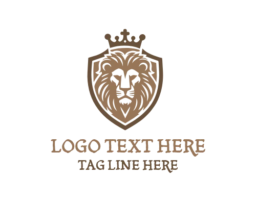 Lion King Head Symbol Logo