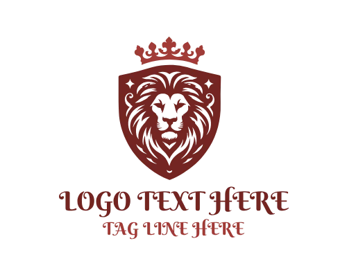 Lion King Silhouette Wilderness Logo