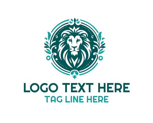  Lion Mane Detailed Portrait Logo