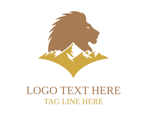 Lion Peak Mountain Logo