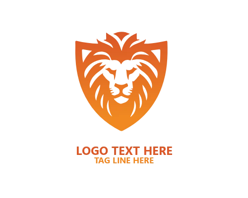 Lion Shield Aggressive Logo