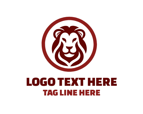 Lion Shield Emblem Strength Logo