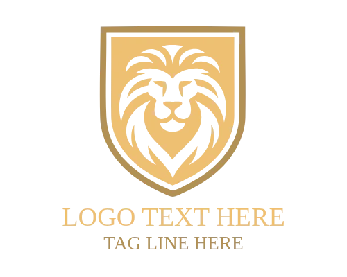 Lion Shield Guardian Logo