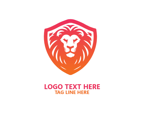  Lion Shield Minimal Crest