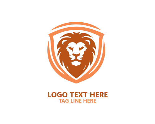 Lion Shield Vintage Logo