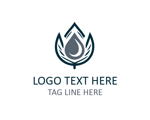 Liquid Flow Symbol Logo