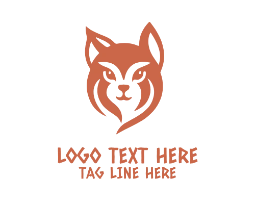 Little Kitten Line Art Logo