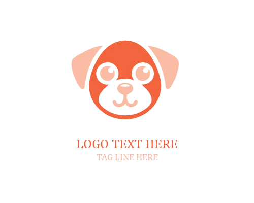 Little Tail Cute Puppy Logo