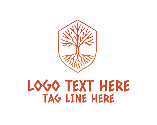 Living Nature Tree Roots Logo