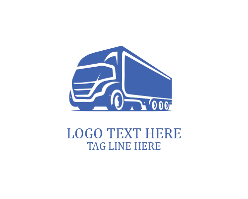 Logistics Delivery Truck Logo