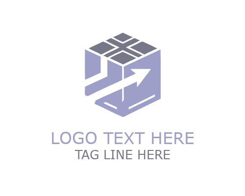 Logistics Route Map Logo
