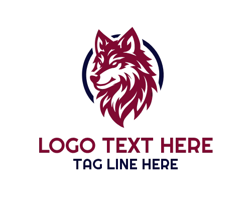 Lone Wolf in Dark Forest Wild Spirit Logo