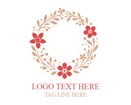 Lotus Floral Emblem Logo