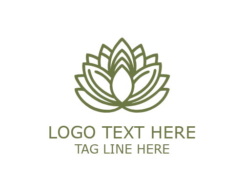 Lotus Petal Floral Logo for Beauty and Feminine Branding