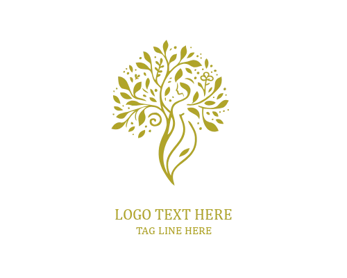 Lotus Woman Tree Logo