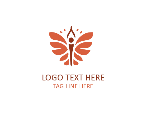 Lotus Yoga Symbol Logo