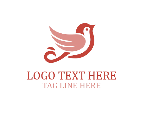 Love Bird Affection Pair Logo
