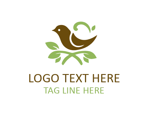 Love Bird Crest Classic Logo