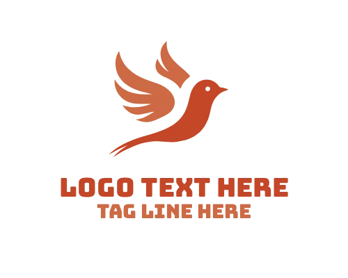 Love Bird Flying Duo Logo