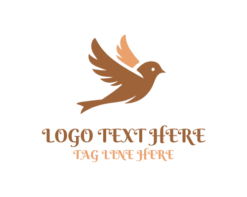 Love Bird Keyhole Concept Logo