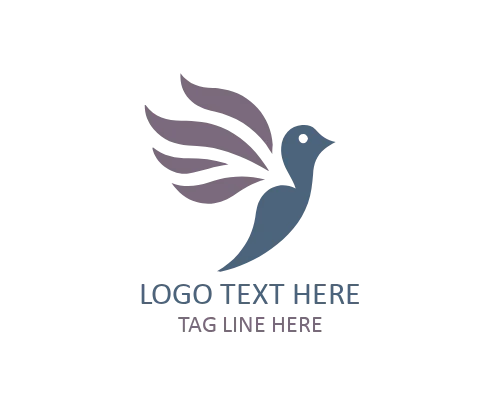Love Bird Monoline Logo for Minimal Identity