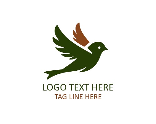Love Bird Nest Flat Logo for Family and Lifestyle Brands