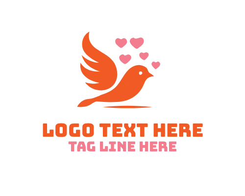 Love Bird Nose Heart Logo